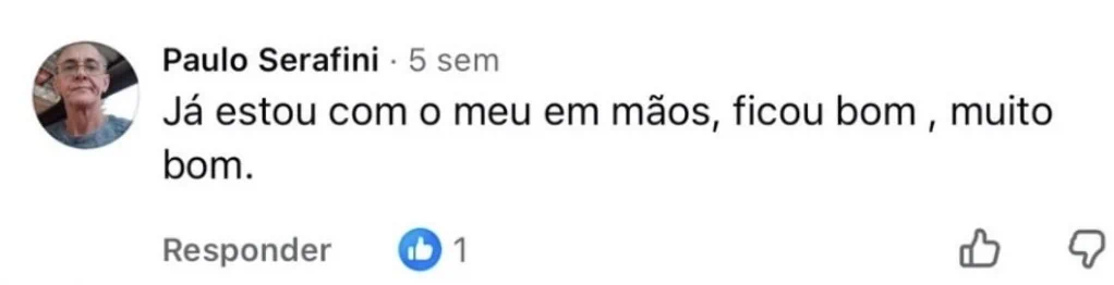 Depoimento de cliente da MeuLivroAI